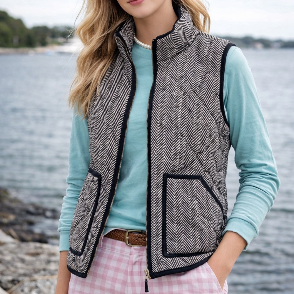 Women’s J. Crew Herringbone Vest Size: S
